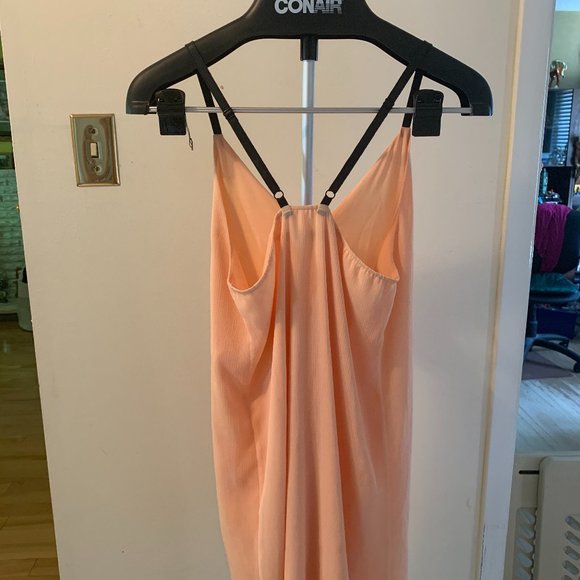 Alice + Olivia Peach Summer Midi Dress - Size XS - Picture 2 of 3